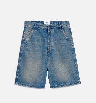 Ami Paris Alex Fit Denim Blue | ami_US367