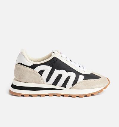 Ami Paris Ami Rush Sneakers Beige / Black | ami_US201