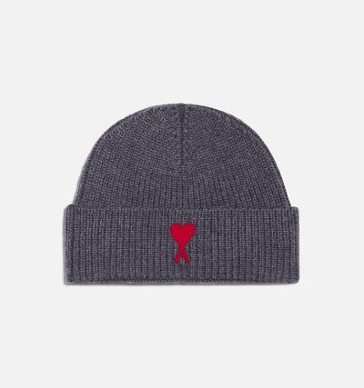 Ami Paris Ami de Coeur Beanies Grey | ami_US429