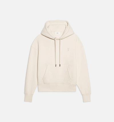 Ami Paris Ami de Coeur Hoodies Beige | ami_US332