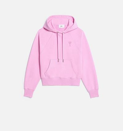 Ami Paris Ami de Coeur Hoodies Pink | ami_US183