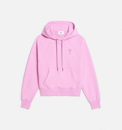 Ami Paris Ami de Coeur Hoodies Pink | ami_US526