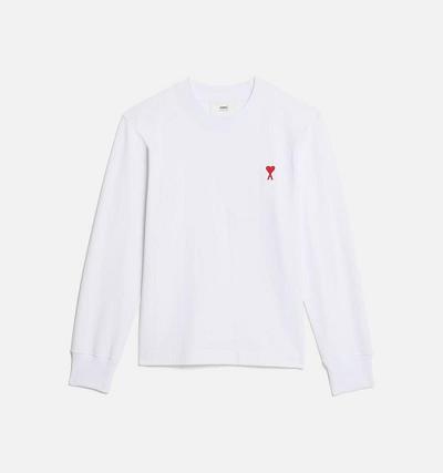 Ami Paris Ami de Coeur Long Sleeves T Shirts White | ami_US468