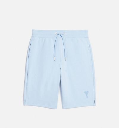 Ami Paris Ami de Coeur Shorts Blue | ami_US127