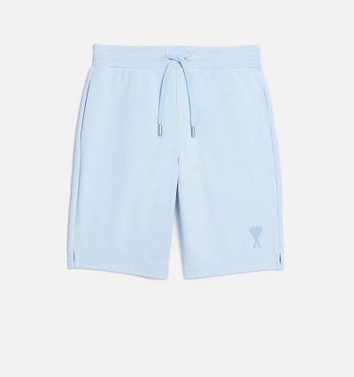 Ami Paris Ami de Coeur Shorts Blue | ami_US412