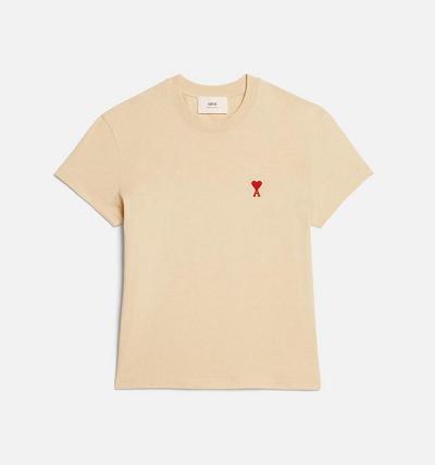 Ami Paris Ami de Coeur T Shirts Khaki | ami_US212