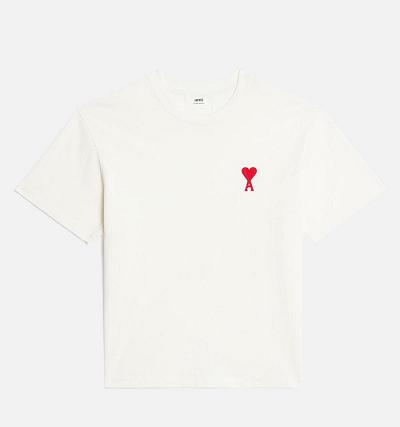 Ami Paris Ami de Coeur T Shirts White | ami_US262