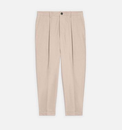 Ami Paris Carrot Oversized Pants Khaki | ami_US260