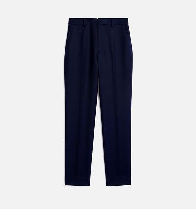 Ami Paris Cigarette Fit Pants Navy | ami_US308