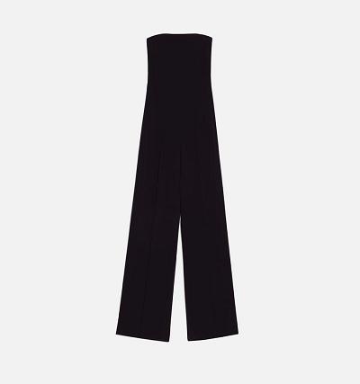 Ami Paris Strapless Jumpsuits Black | ami_US318