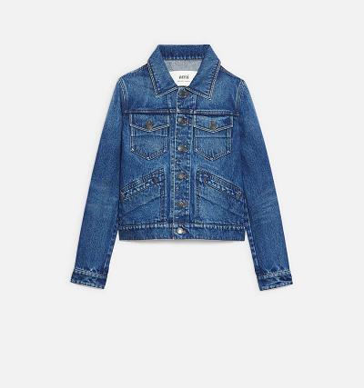 Ami Paris Trucker Jackets Blue | ami_US242