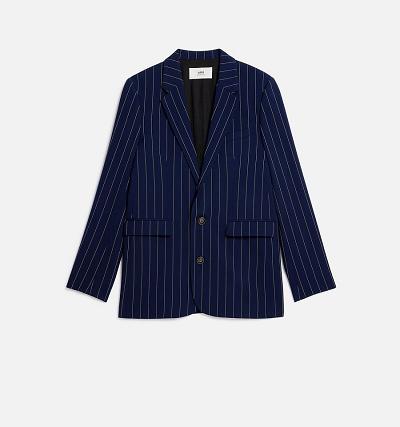 Ami Paris Two Buttons Jackets Navy | ami_US462