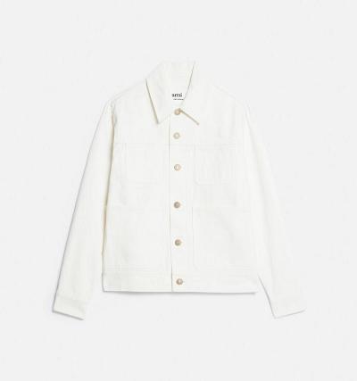 Ami Paris Worker Jackets White | ami_US192