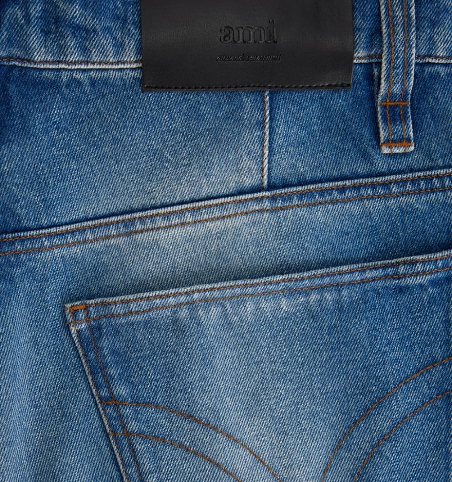 Ami Paris Alex Fit Denim Blue | ami_US275