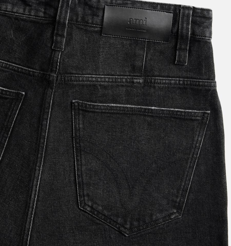 Ami Paris Alex Fit Jeans Black | ami_US133