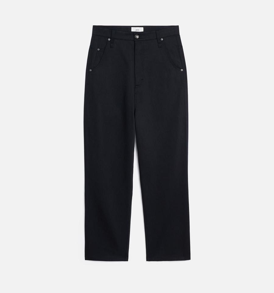 Ami Paris Alex Fit Pants Black | ami_US170