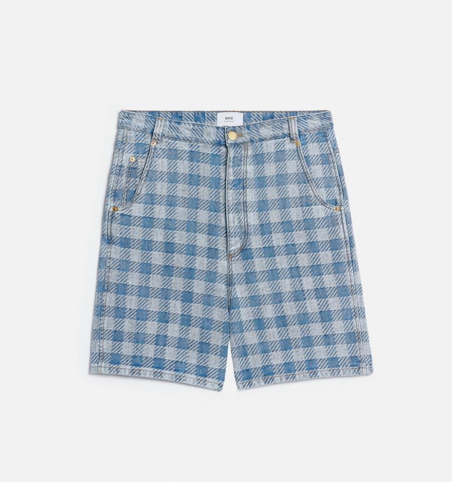 Ami Paris Alex Fit Shorts Blue | ami_US531