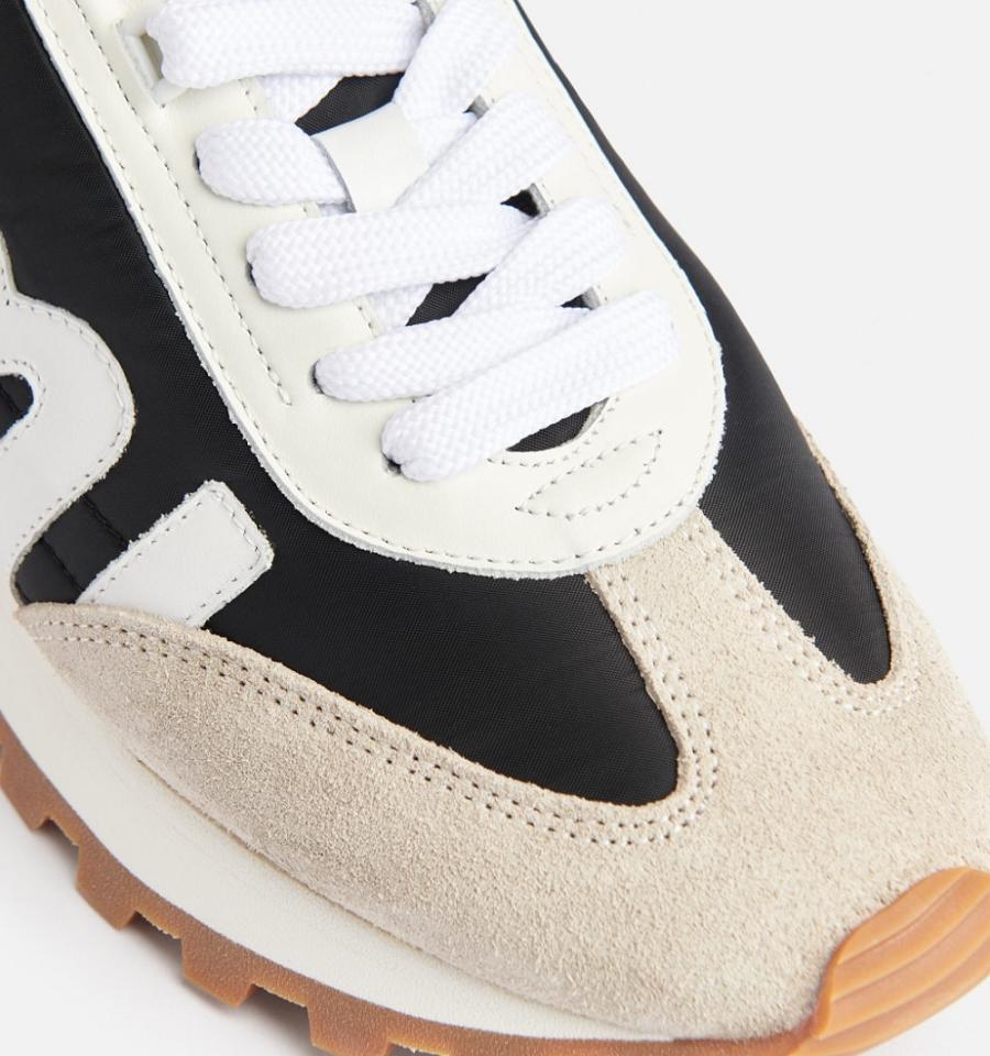 Ami Paris Ami Rush Sneakers Beige / Black | ami_US201