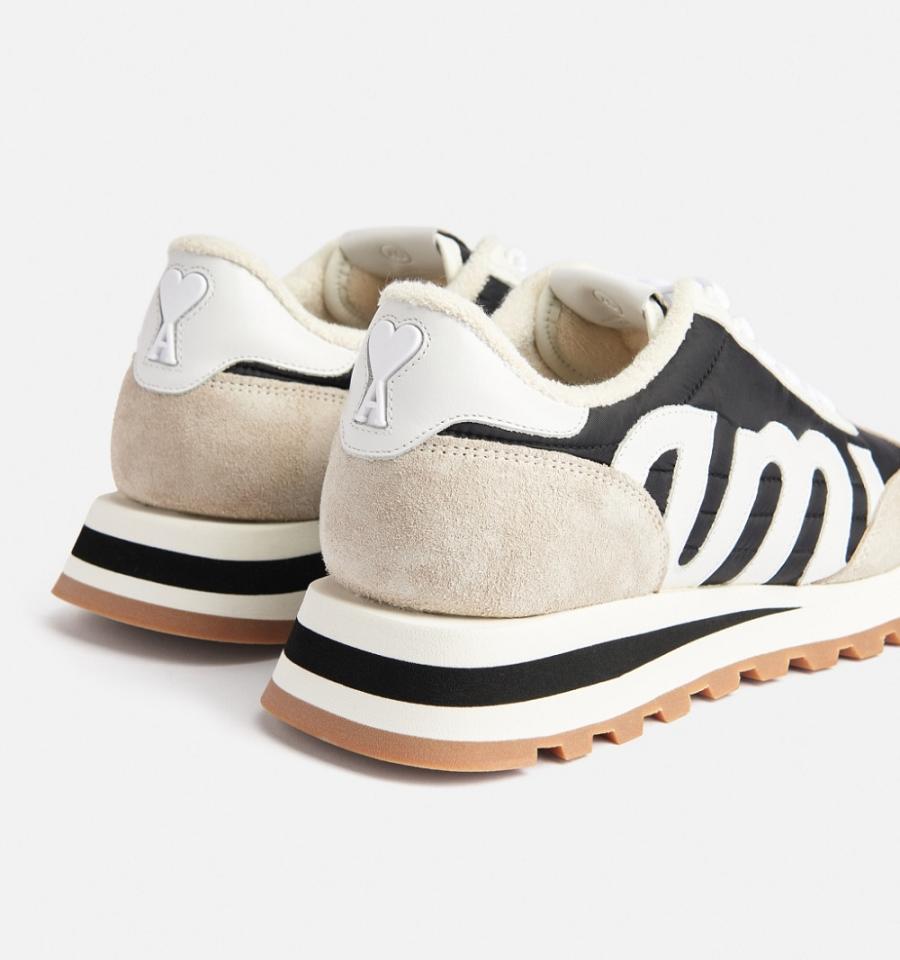 Ami Paris Ami Rush Sneakers Beige / Black | ami_US201