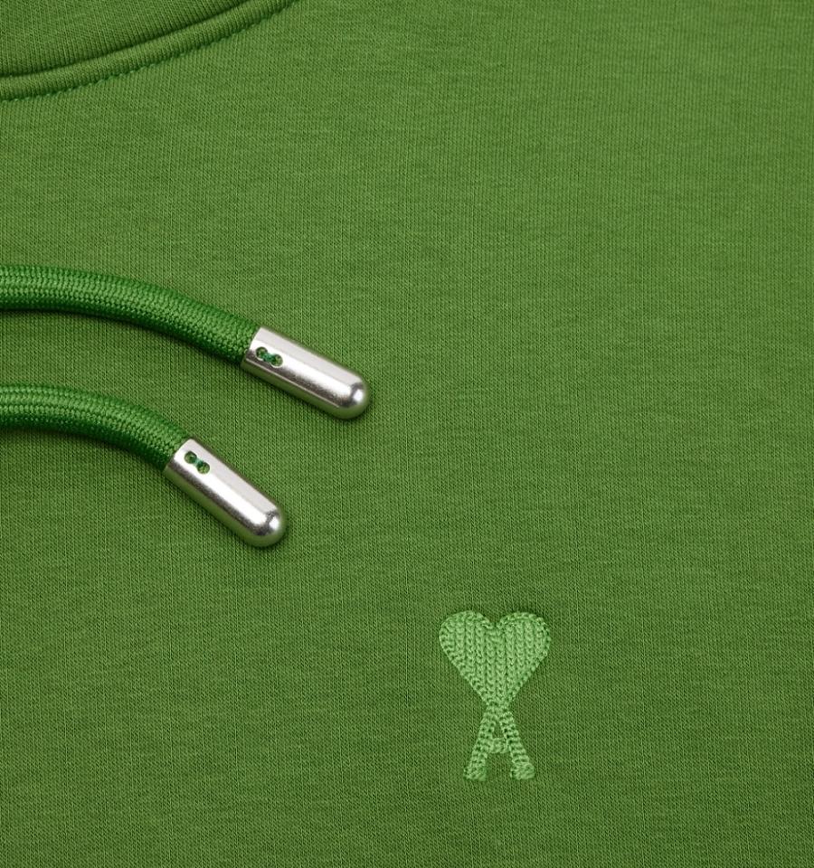 Ami Paris Ami de Coeur Hoodies Green | ami_US323