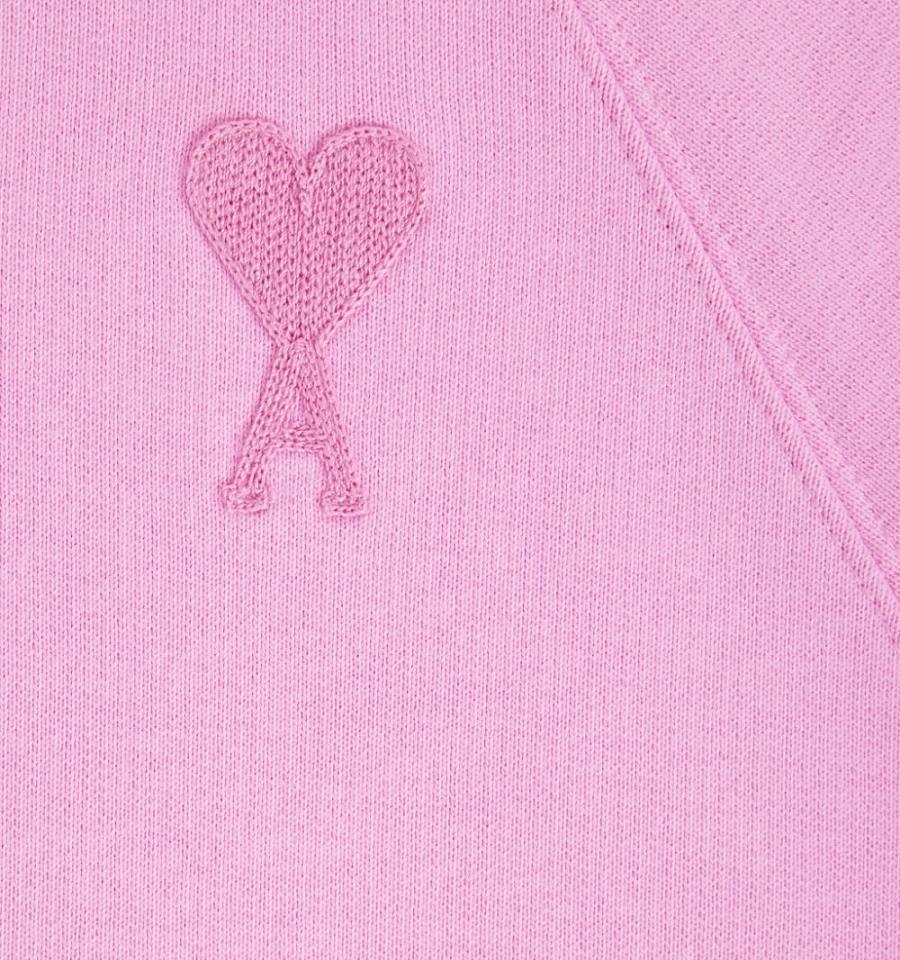 Ami Paris Ami de Coeur Hoodies Pink | ami_US183