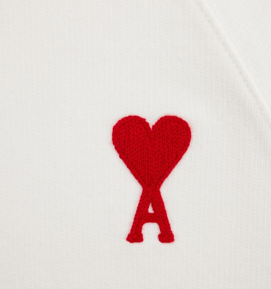 Ami Paris Ami de Coeur Hoodies White | ami_US132