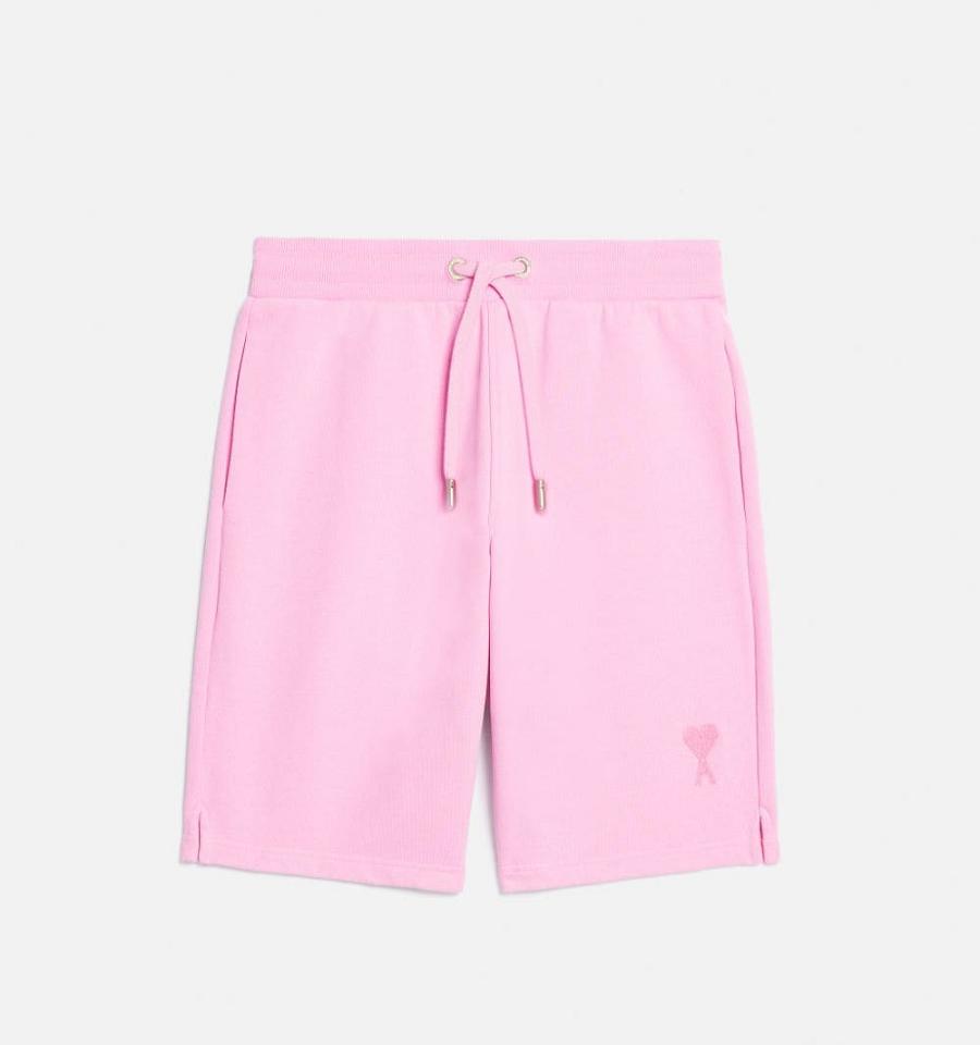 Ami Paris Ami de Coeur Shorts Pink | ami_US306