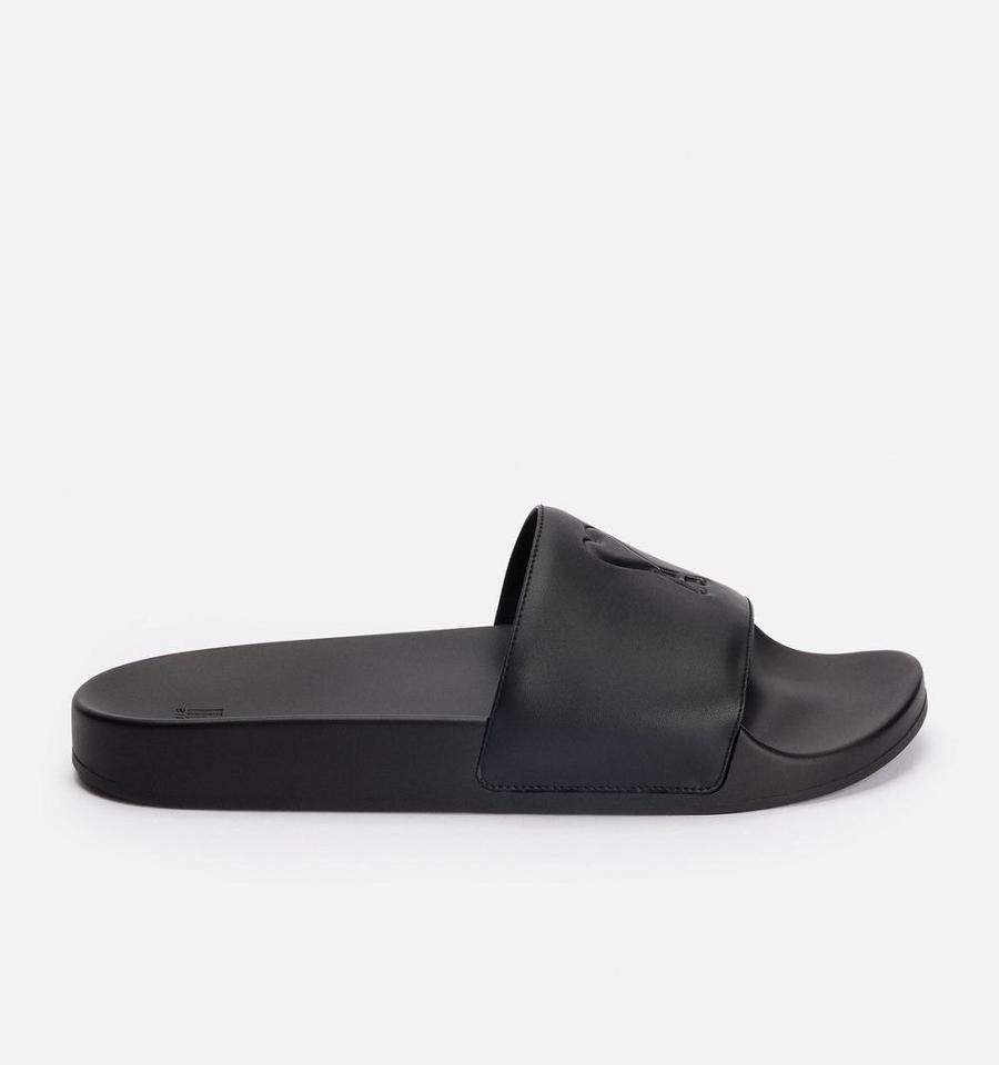 Ami Paris Ami de Coeur Slides Black | ami_US368