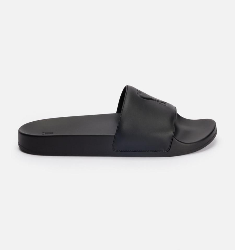 Ami Paris Ami de Coeur Slides Black | ami_US416