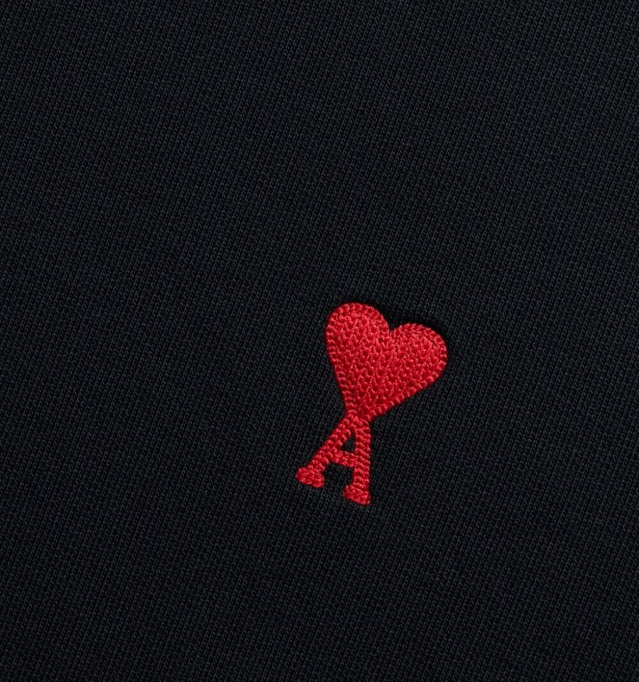 Ami Paris Ami de Coeur Sweatshirts Black | ami_US121