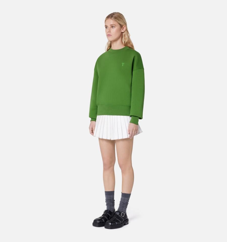 Ami Paris Ami de Coeur Sweatshirts Green | ami_US329