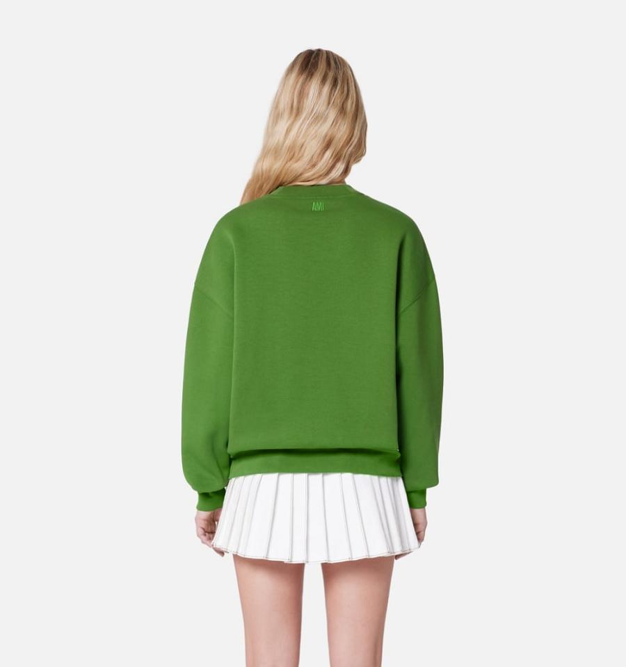 Ami Paris Ami de Coeur Sweatshirts Green | ami_US329