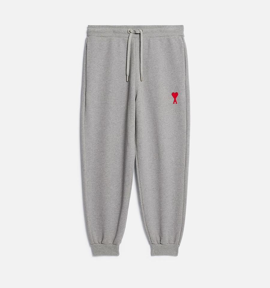 Ami Paris Ami de Coeur Track Pants Grey | ami_US160