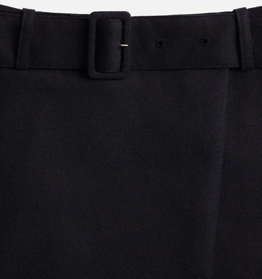 Ami Paris Belted Mini Skirts Black | ami_US617