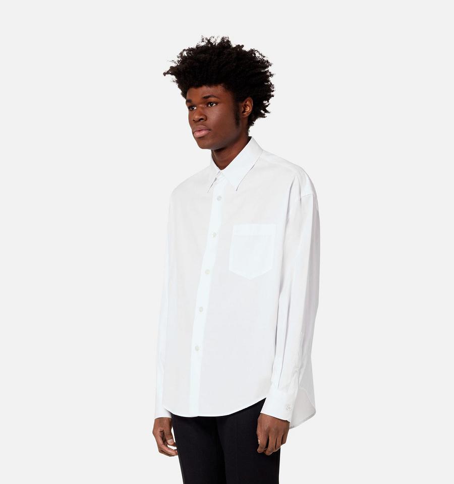 Ami Paris Boxy Fit Shirts White | ami_US423