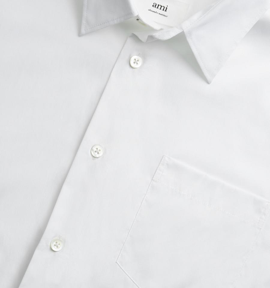 Ami Paris Boxy Fit Shirts White | ami_US423