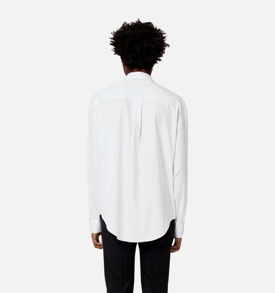 Ami Paris Boxy Fit Shirts White | ami_US423