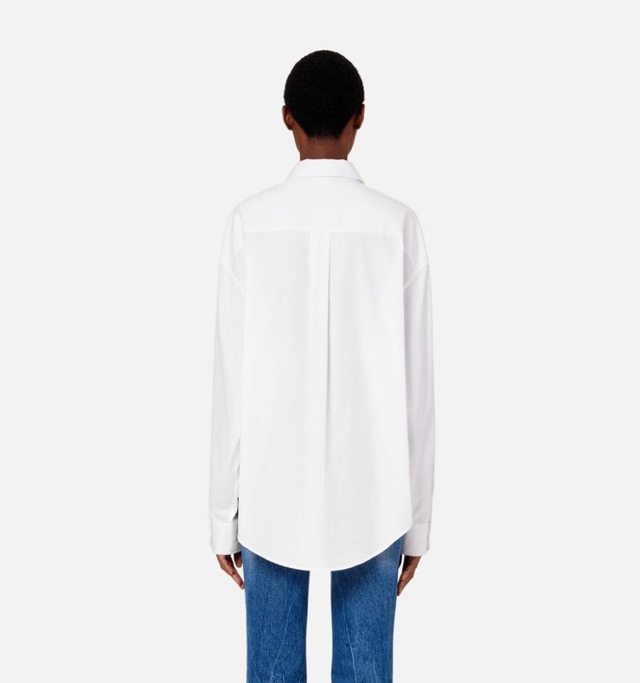 Ami Paris Boxy Fit Shirts White | ami_US463