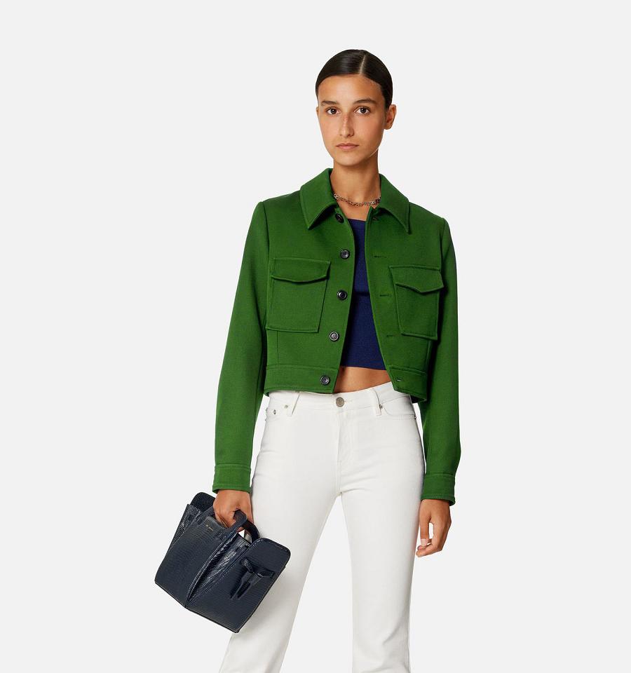 Ami Paris Buttoned Jackets Green | ami_US432