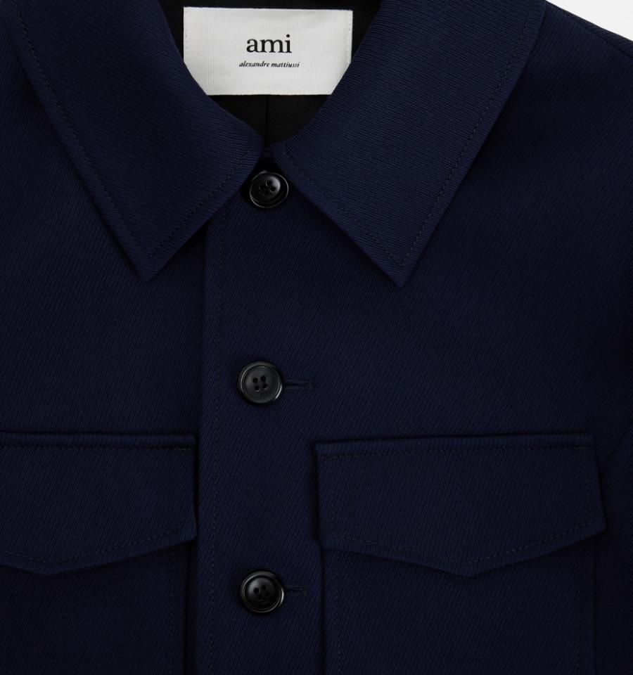 Ami Paris Buttoned Jackets Navy | ami_US534