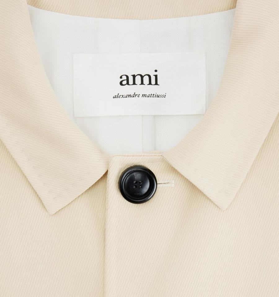 Ami Paris Car Coats Beige | ami_US317