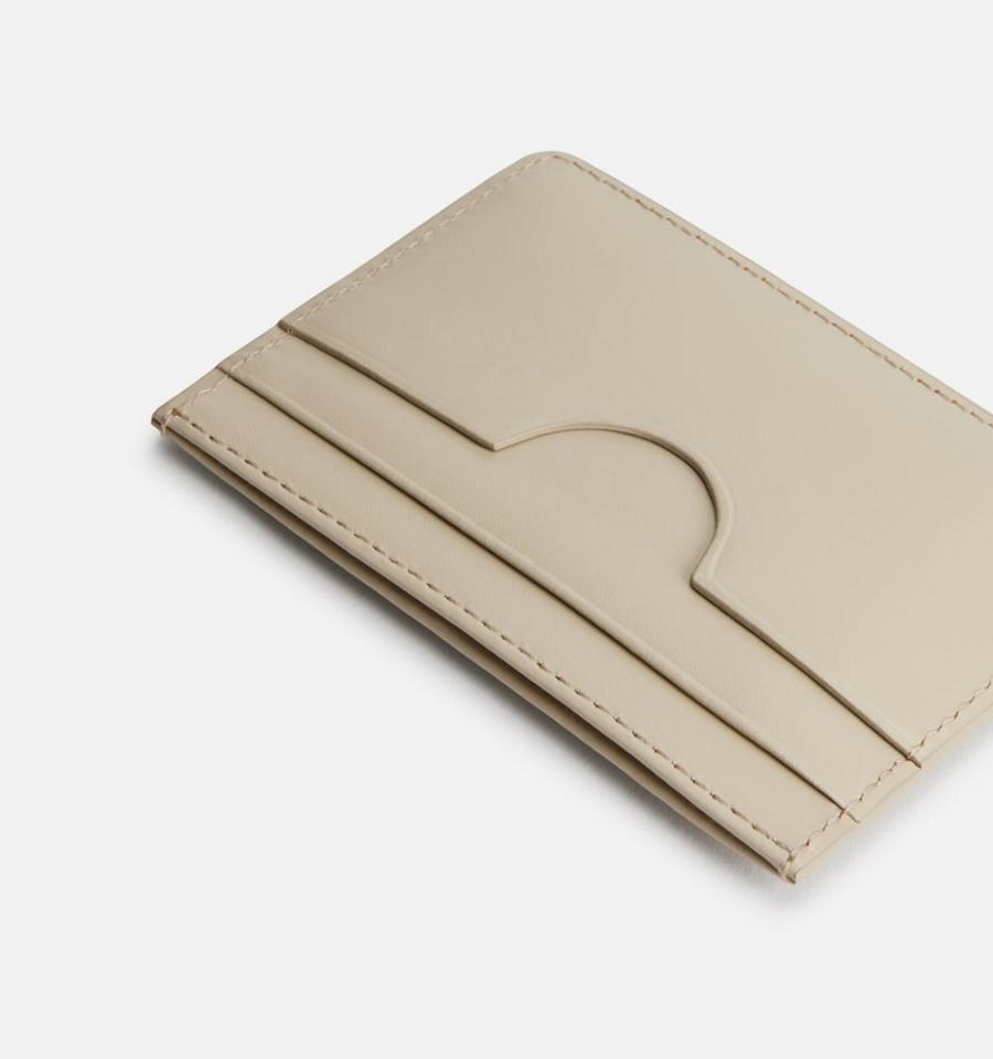 Ami Paris Card Holder Card Case Beige | ami_US411