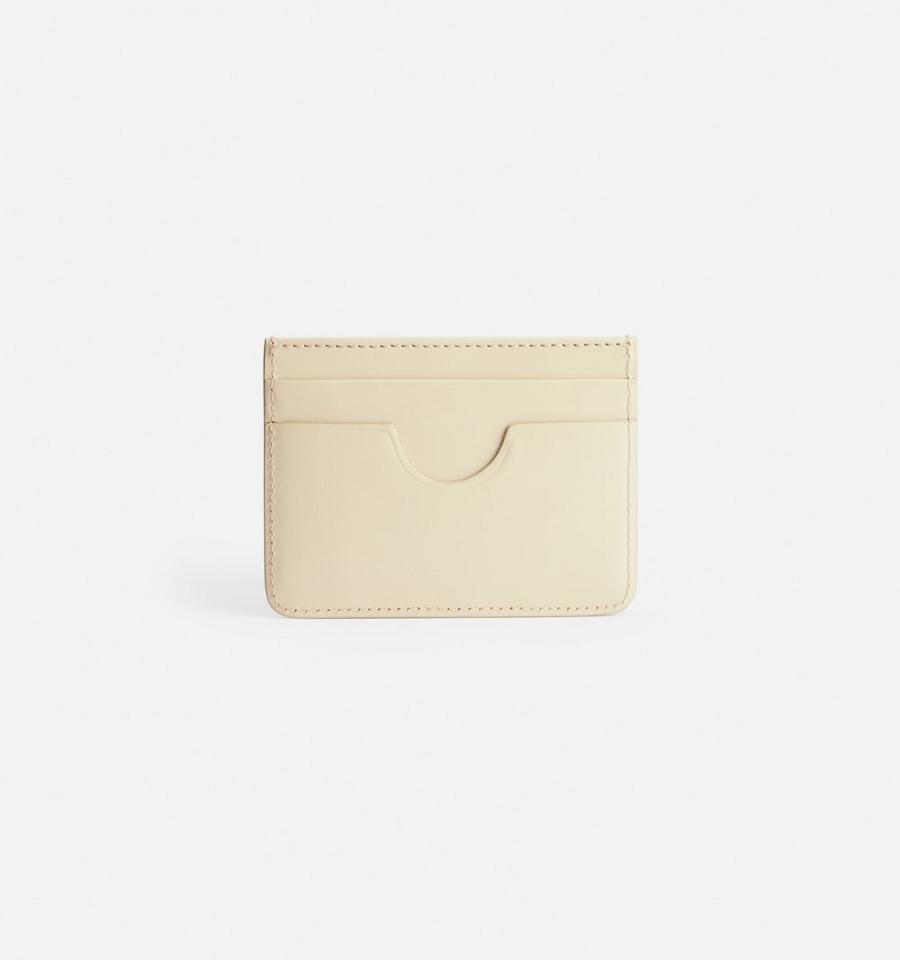 Ami Paris Card Holder Card Case Beige | ami_US411