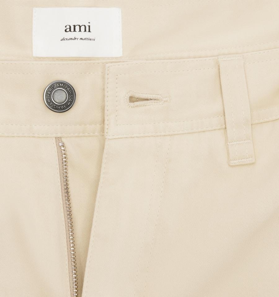 Ami Paris Cargo Shorts Khaki | ami_US360