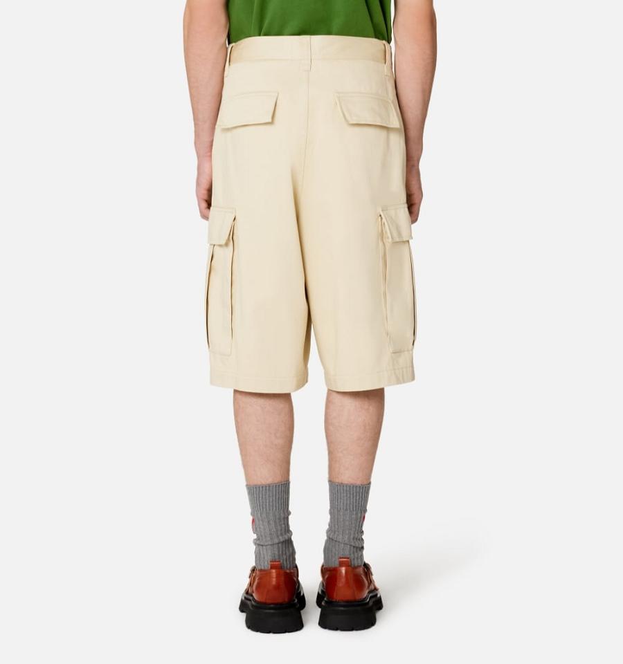 Ami Paris Cargo Shorts Khaki | ami_US360