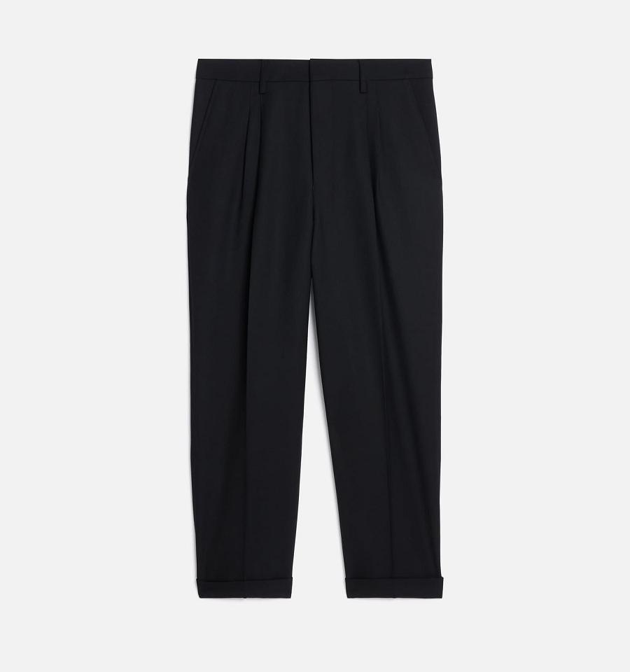 Ami Paris Carott Fit Pants Black | ami_US376