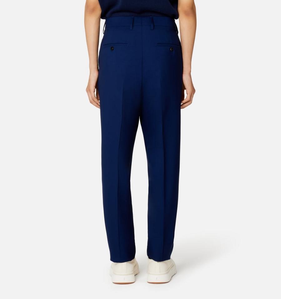 Ami Paris Carott Fit Pants Navy | ami_US351