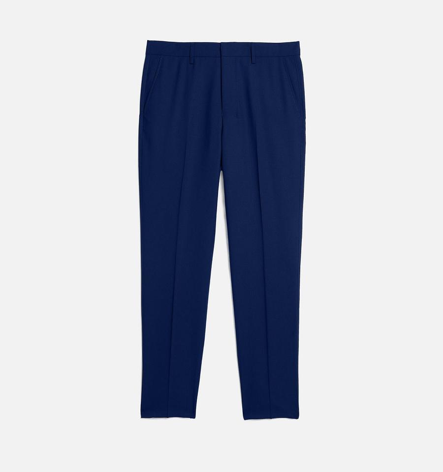 Ami Paris Carott Fit Pants Navy | ami_US351