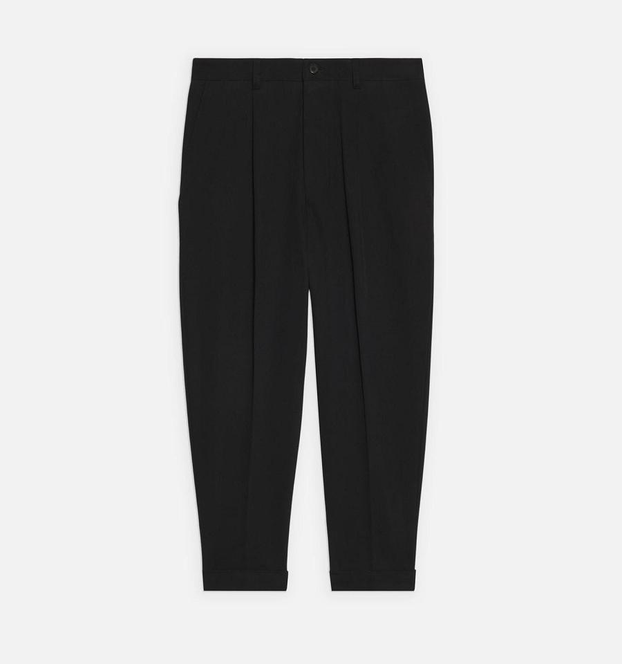 Ami Paris Carrot Oversized Pants Black | ami_US582