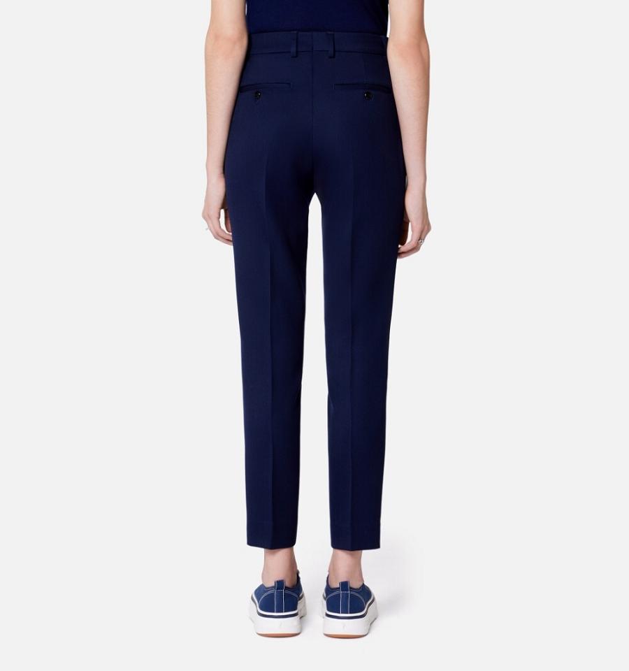 Ami Paris Cigarette Fit Pants Navy | ami_US308